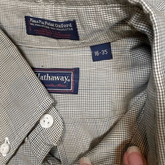 Bundle of 4 Men's Button Front Shirts Size Large  / 16-16 1/2 - Picture 5 of 6